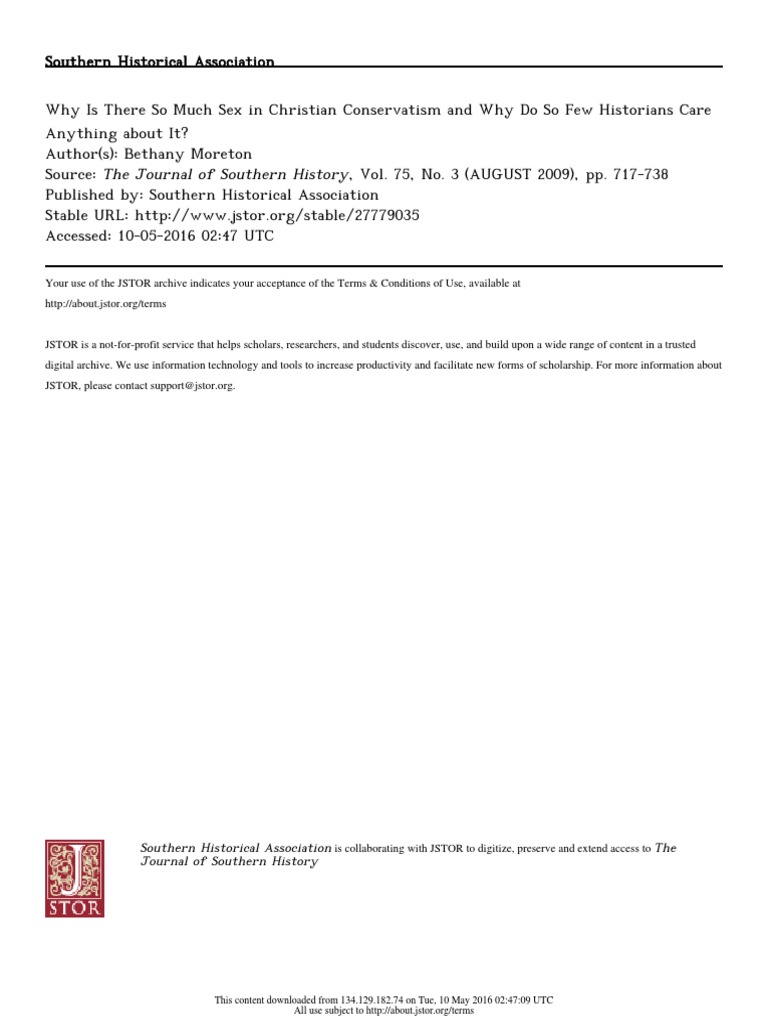 Moreton Why Is There So Much Sex in Christian Conservatism Download