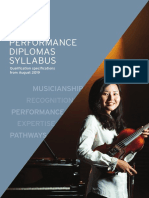 Trinity Music Performance Diplomas Syllabus