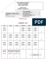 Calendario MEDICINA 4º Curso-2º Cuatrimestre