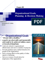 Organizational Goals, Planning & Decision Making (2021)