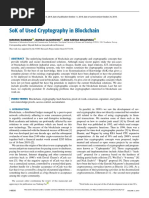 Cryptography in Blockchain