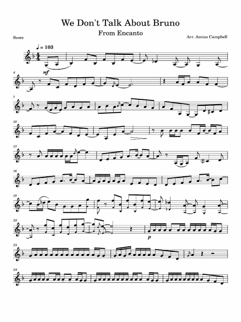 We Dont Talk About Bruno PDF