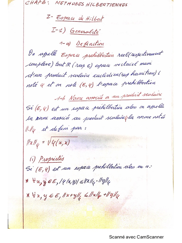 Espace de Hilbert PDF