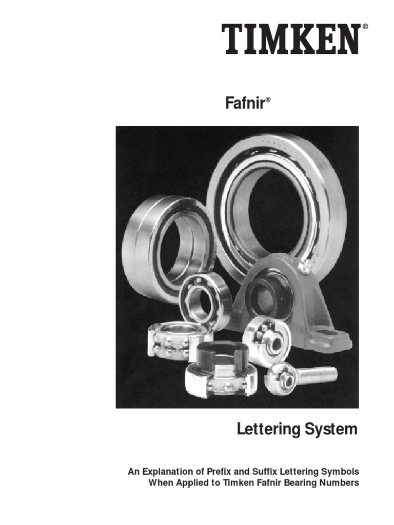 8Ball BearingNomenclature System PDF Bearing (Mechanical