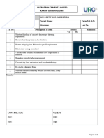 RCC Post Pour Inspection Checklist