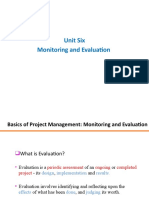 Project - PPT 6 Monitoring and Evaluation