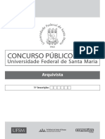 Concurso público para arquivista na UFSM