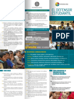 Triptico El Defensor Estudiantil