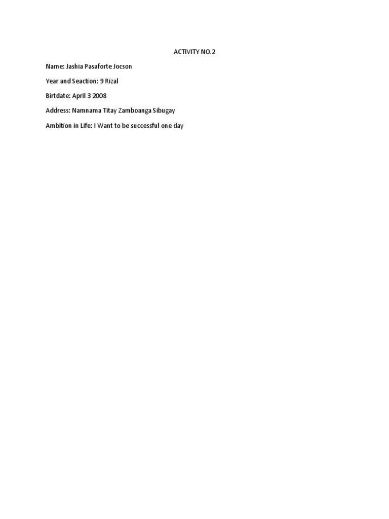 Activity No. 2 | PDF
