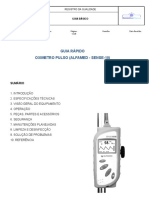 Guia Rápido - OXIMETRO PULSO (ALFAMED - SENSE-10)