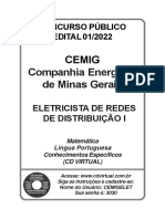 Concurso CEMIG para Eletricista de Redes de Distribuição