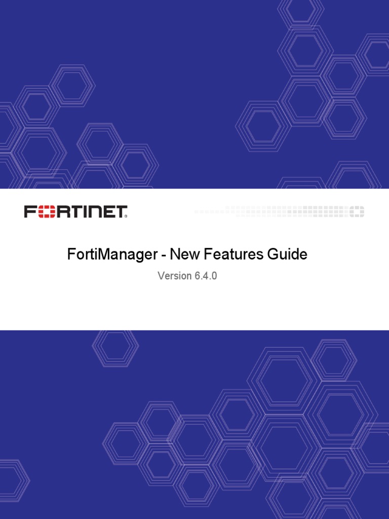 FortiManager 6.4 New Features Guide | PDF | Graphical User Interfaces ...