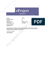 OV-6740 - ACCP Prime - Semester 1 - Eproject Supplement - v1.0