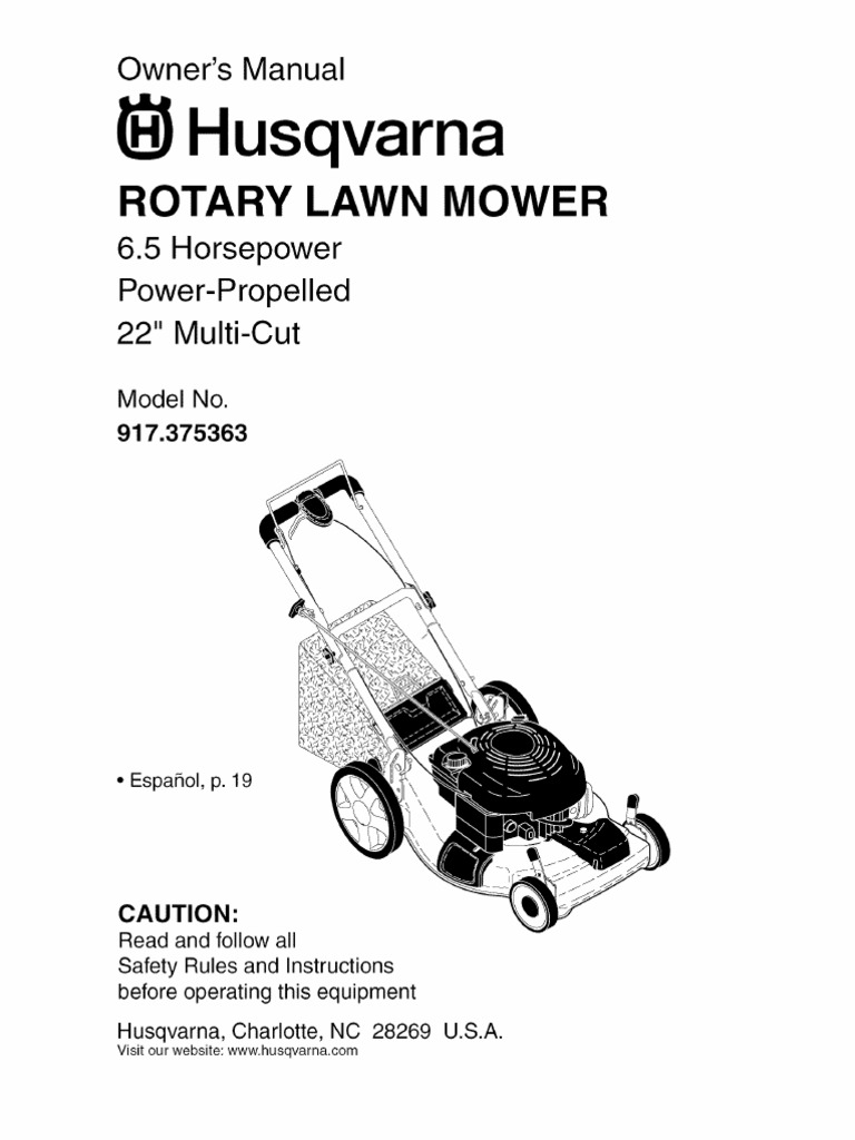 Husqvarna 42 Riding Mower Manual