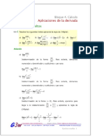 Bloque 4. Cálculo Tema 4 Aplicaciones de La Derivada Ejercicios Resueltos - PDF Free Download