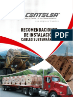 Recomendaciones de Instalaciones Cables Subterraneos CENTELSA