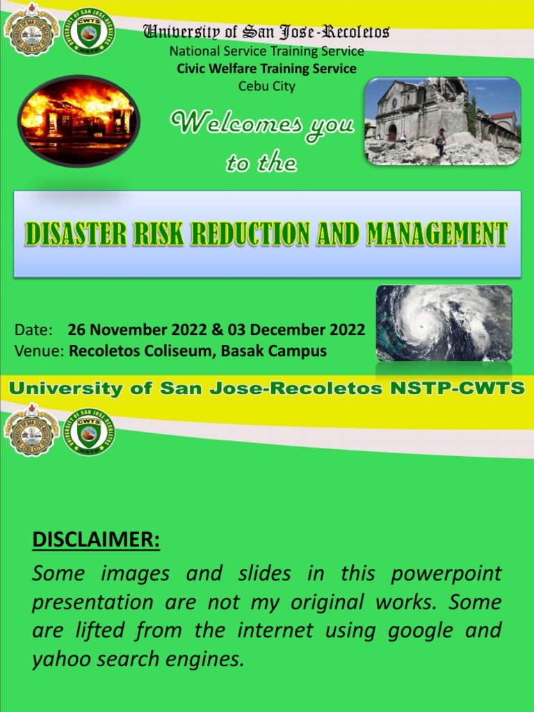 Cwts 11 Disaster Risk Reduction And Management 2022 Pdf Hazards Fires