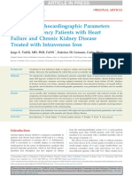 Changes in Echocardiographic Parameters in Iron Deficiency Patients With Heart Failure and Chronic Kidney Disease Treated With Intravenous Iron