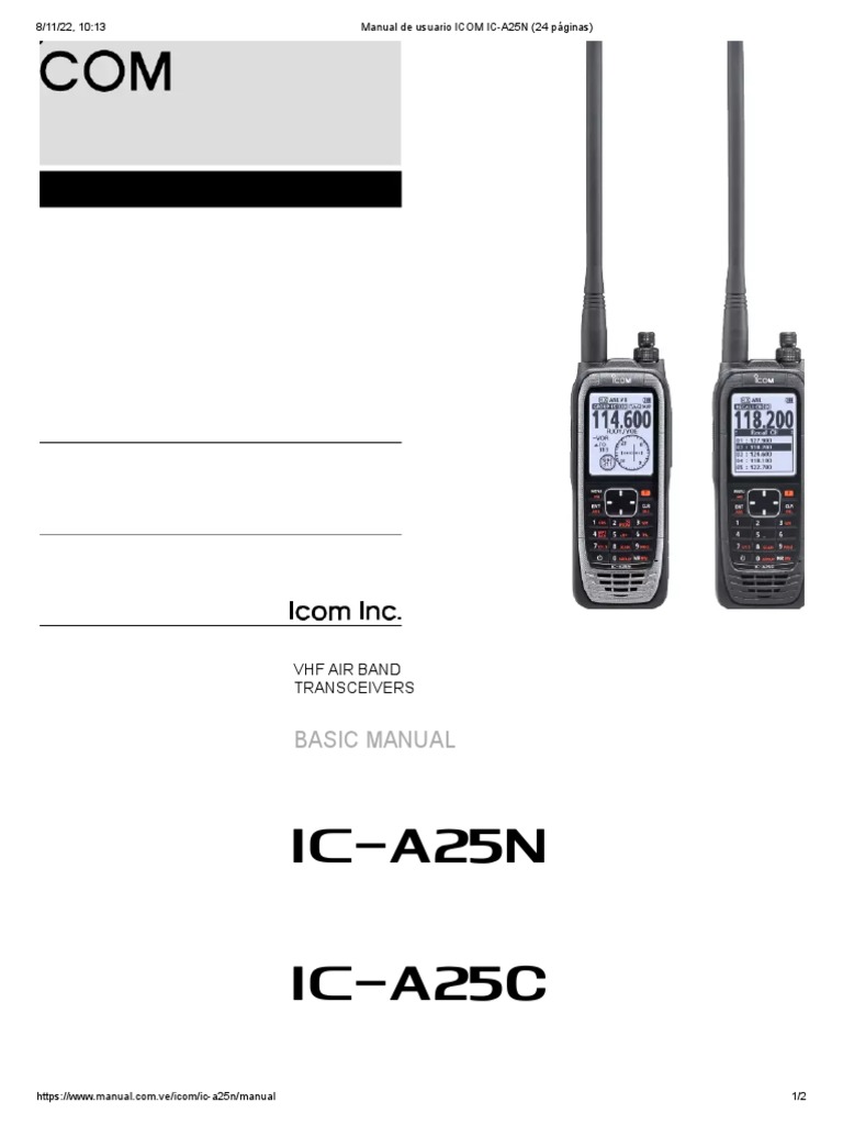 Manual de Usuario ICA25N (24 Páginas) PDF