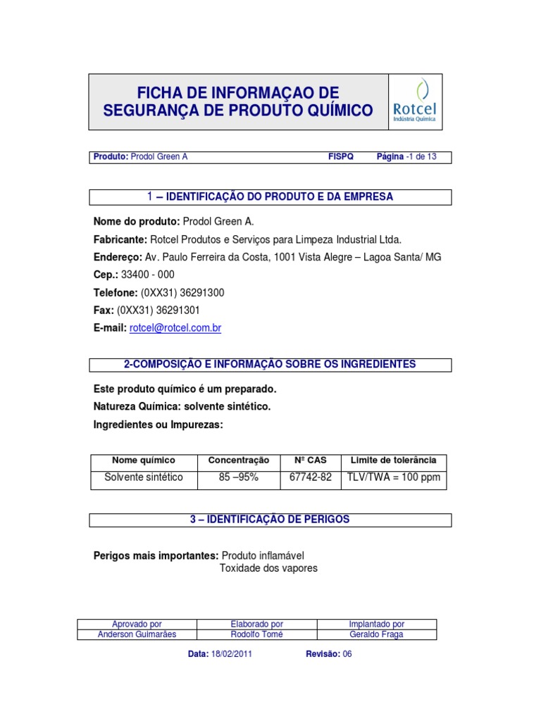 001 Prodol Green | PDF | Desperdício | Embalagem e rotulagem