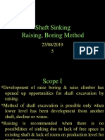 Shaft Sinking Raising Boring Method