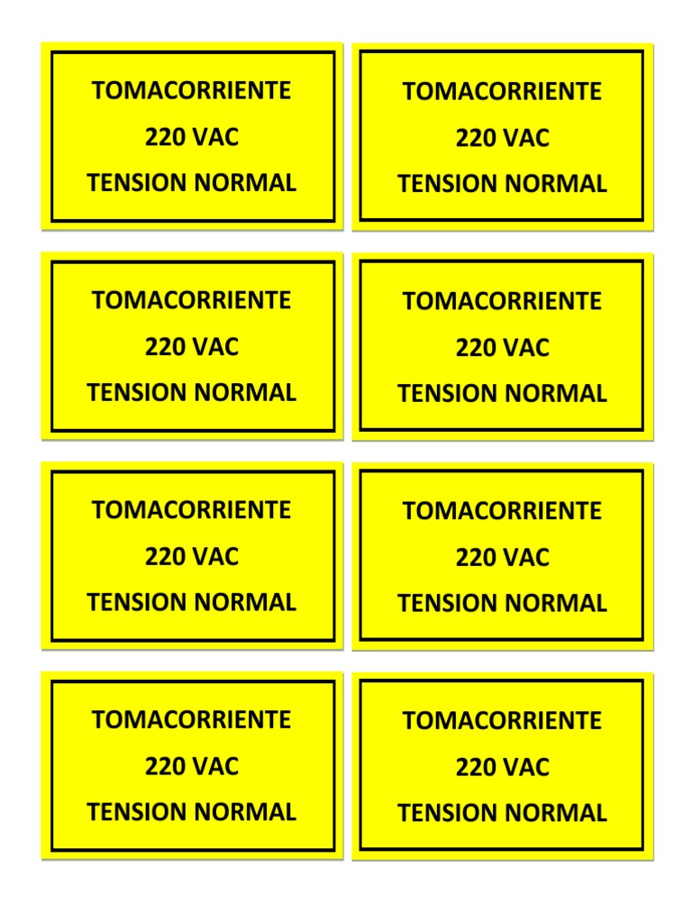 Cartel Toma Corriente | PDF