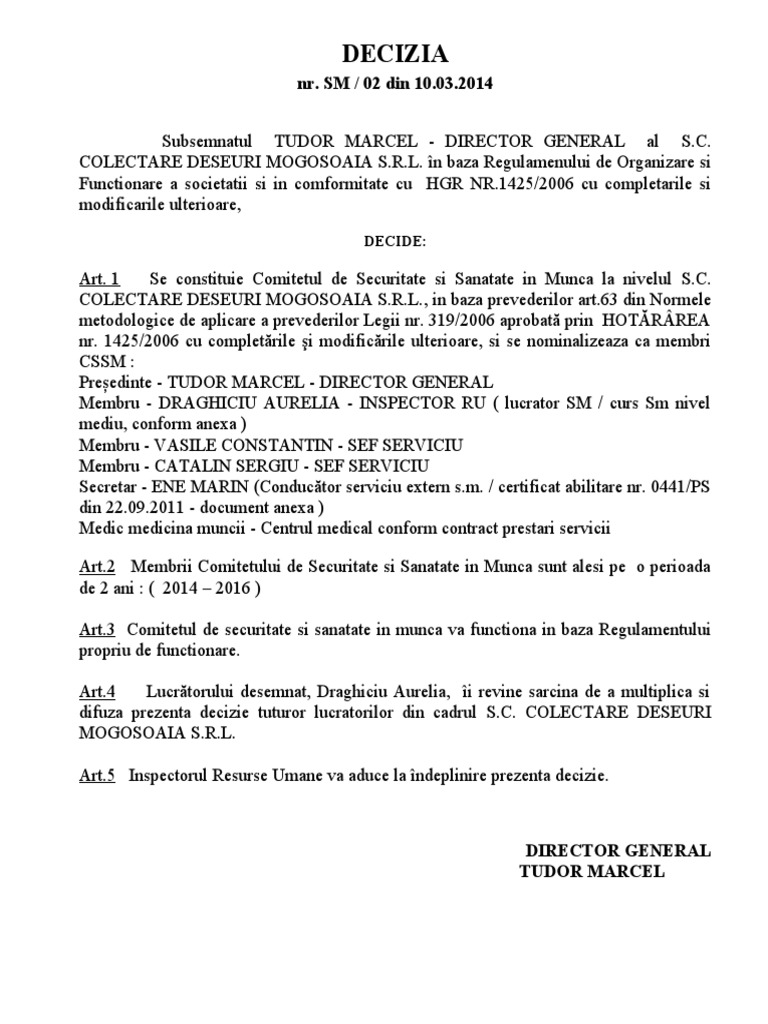 Regulament cssm pdf