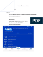 Payment Reset Request Letter