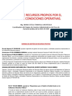 Gestion de Recursos Propios Por El Comite de Gestion de Condiciones Operativas 12-10-2021