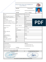 Welder Qualification Test Certificate