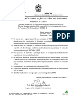 2011-Resolução PGCN #003 de 10 de Agosto de 2011 - Dispõe Sobre Os Prazos Procedimentos e Requisitos para Submissão de Defesa de Dissertação Ou Tese