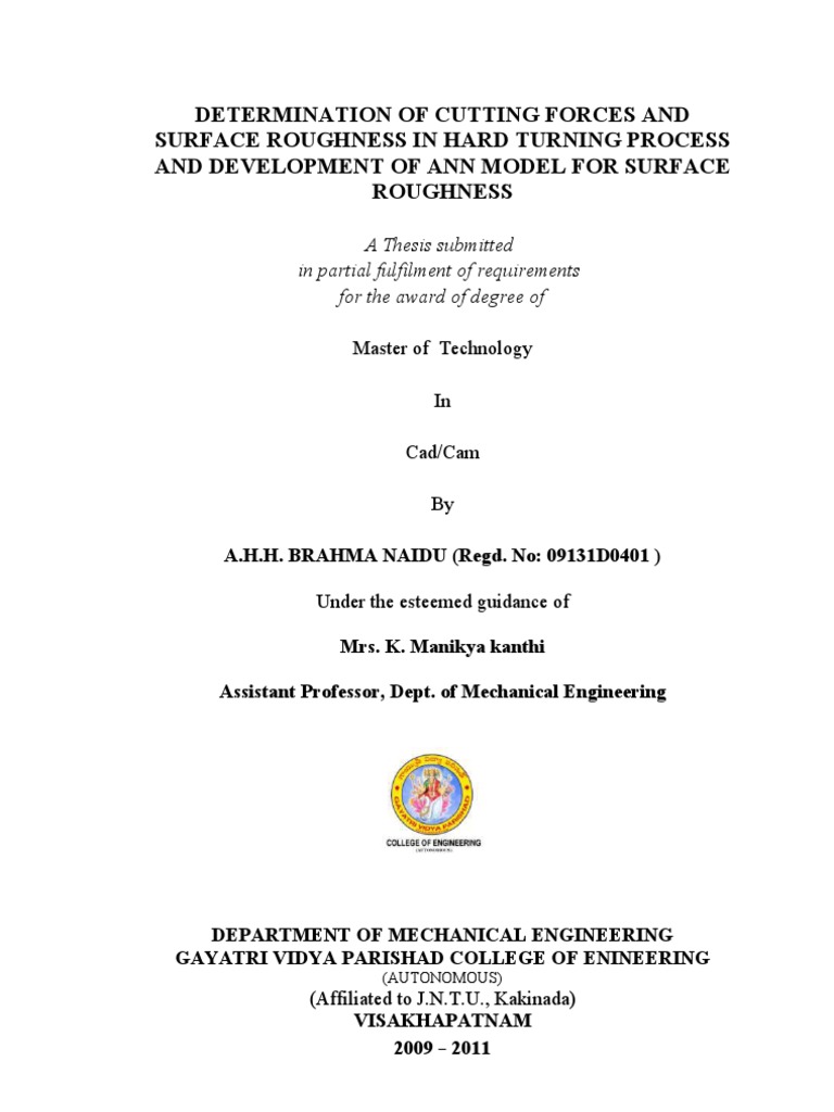 Certificate | PDF | Thesis | Mechanical Engineering