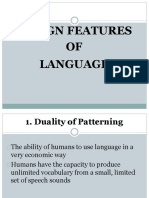 Features of Language