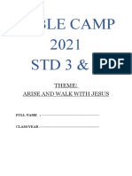 Bible Camp 2021 - Standard 3 & 4