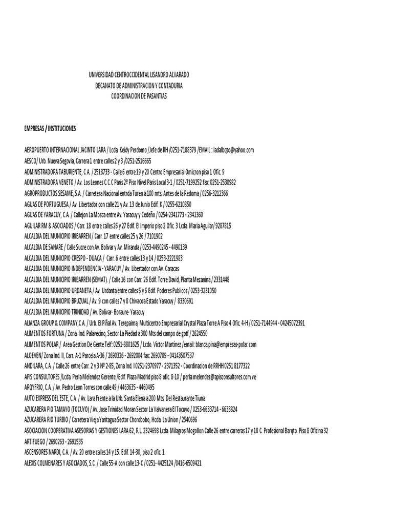 Empresas pdf venezuela