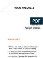 SQL PL SQL Essentials