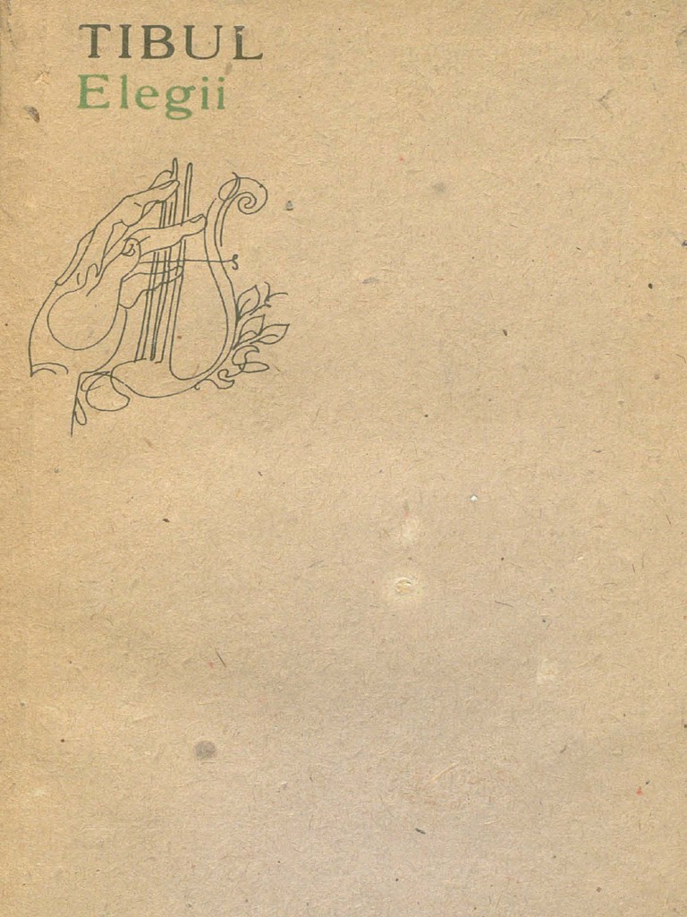 Tibul Elegii TR Vasile Sav 1988 | PDF