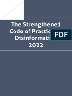 2022 Strengthened Code of Practice Disinformation