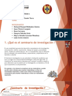 SEMINARIO DE INVESTIGACIÓN SOBRE EL CUIDADO DEL MEDIO AMBIENTE