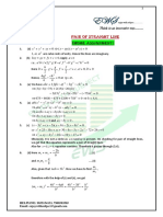 Solution of 11th Math Pair of Straight Line Home Assignment