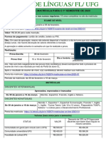 Calendário de Matrícula 2023-1