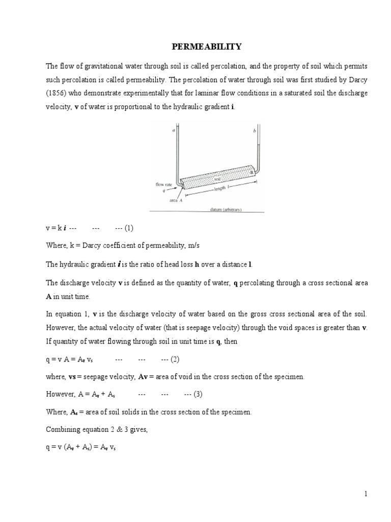 Understanding Soil Permeability Factors | PDF | Soil Mechanics | Porosity