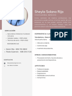 CV Curriculum Mujer Simple Blanco