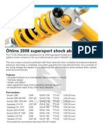 Öhlins 2008 supersport shocks