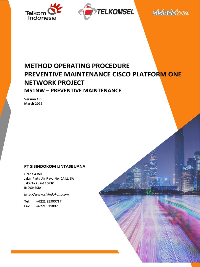 MS1NW] MOP PREVENTIVE MAINTENANCE ASR 9K ONSITE V.1.1 PDF Network