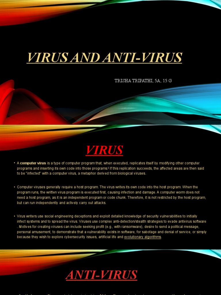 Virus And Anti Virus 2 Pdf Computer Virus Antivirus Software