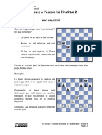 Els Escacs A L Escola I A L Institut 2 - Mat Del Peto - Sessio 9