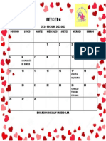 Calendario Febrero