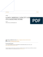 Load Carrying Capacity Assessment of A Masonry Dome