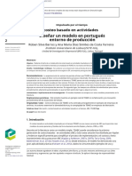 Costeo Basado en Actividades - Produccion Portuguesa TDABC